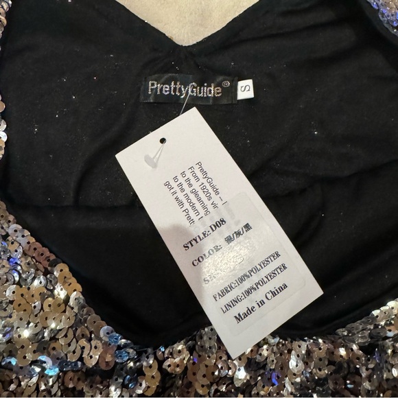 New With Tags Women’s Sequin Mini Cocktail Party Dress Sleeveless Size Small - Picture 7 of 8